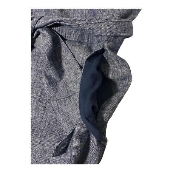 Banana Republic Factory Linen blend Sleeveless Button-Front Wide Leg Jumpsuit - Picture 5 of 12